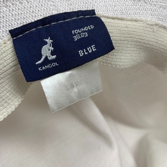 Vintage Kangol Bucket Hat Cap Sz L White Tropic Player Hip Hop Knit Woven 6371BC - Picture 5 of 6